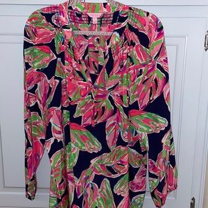 XL Lilly Pulitzer Elsa silk top